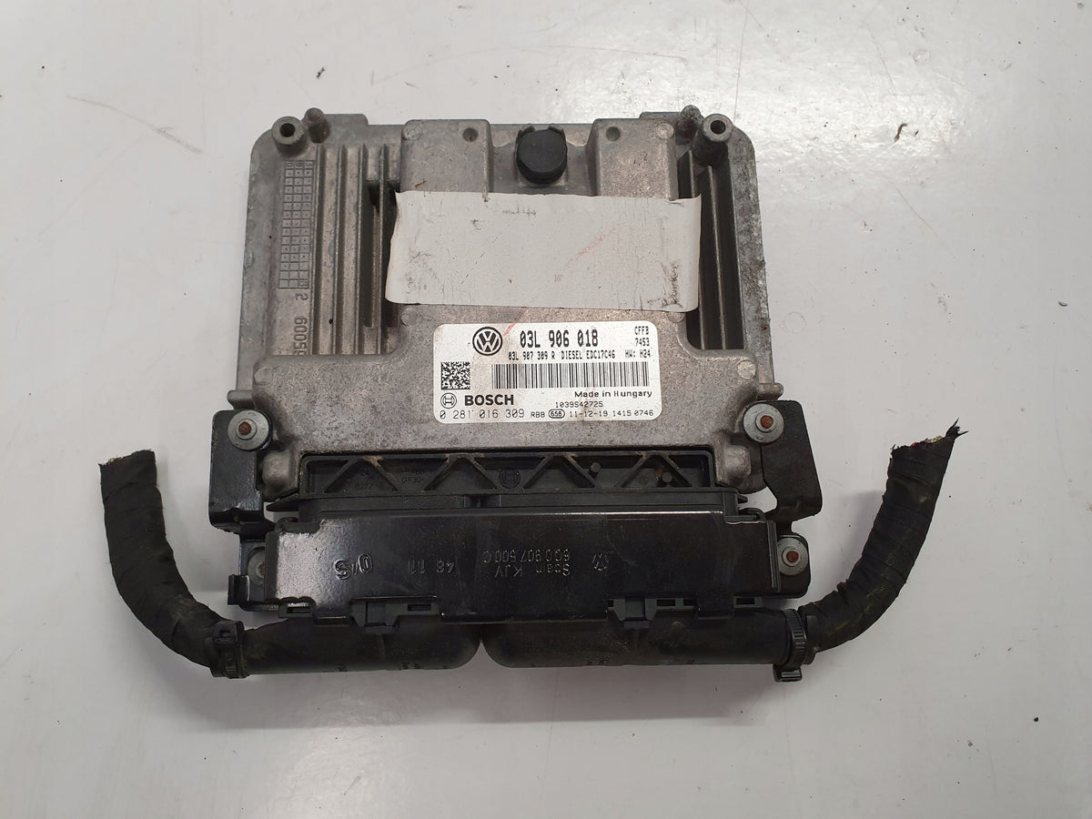VW JETTA 5C ENGINE CONTROLLER 2.0TDI 03L906018