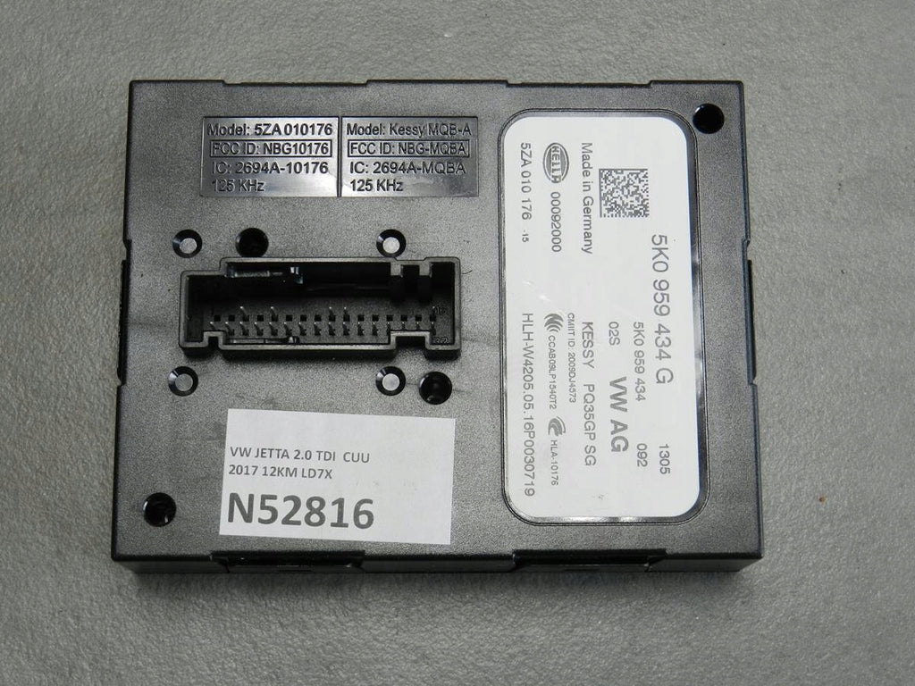 VW JETTA 5C MODULE DRIVER KESSY 5K0959434G