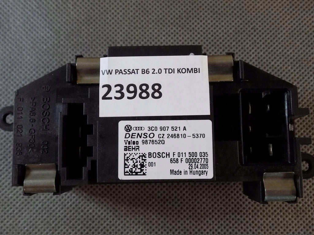 VW PASSAT B6 RESISTOR 3C0907521A