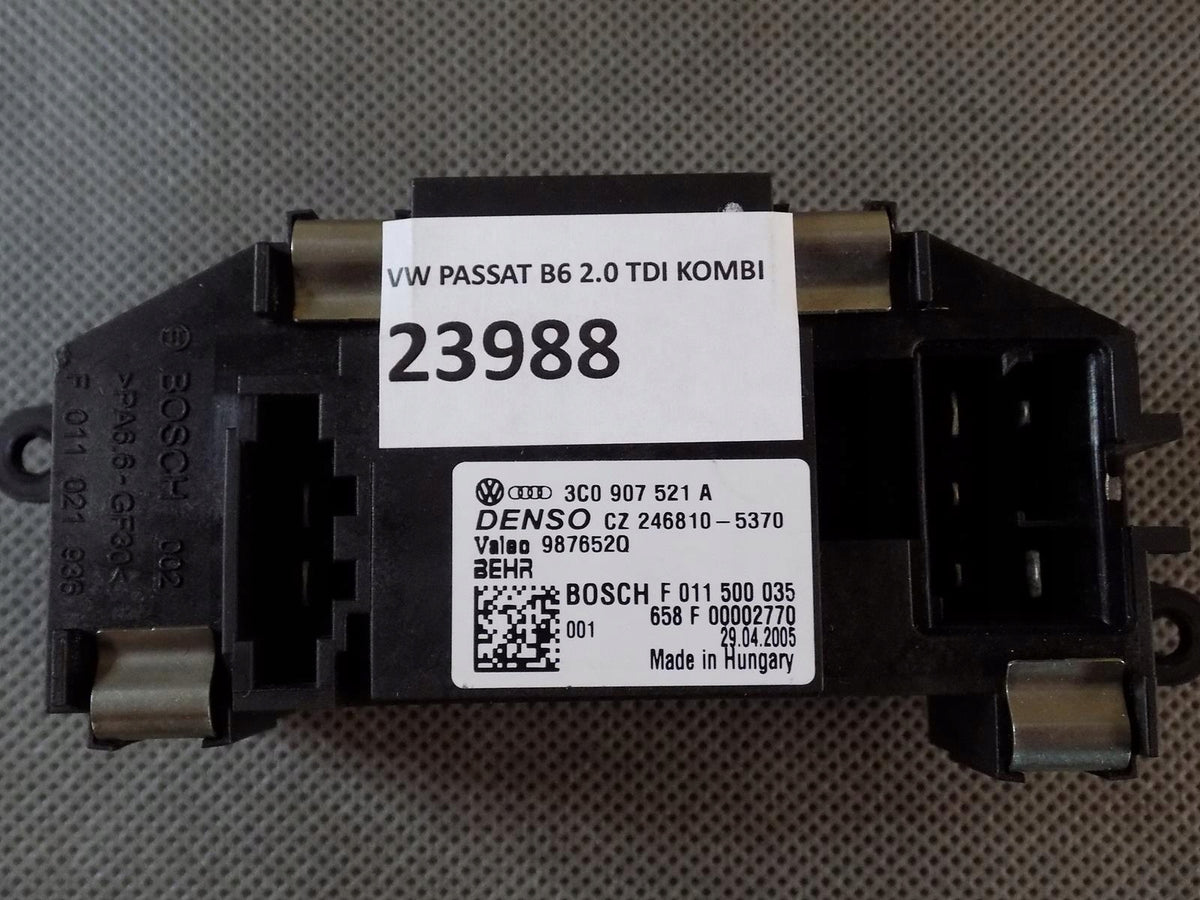 VW PASSAT B6 RESISTOR 3C0907521A