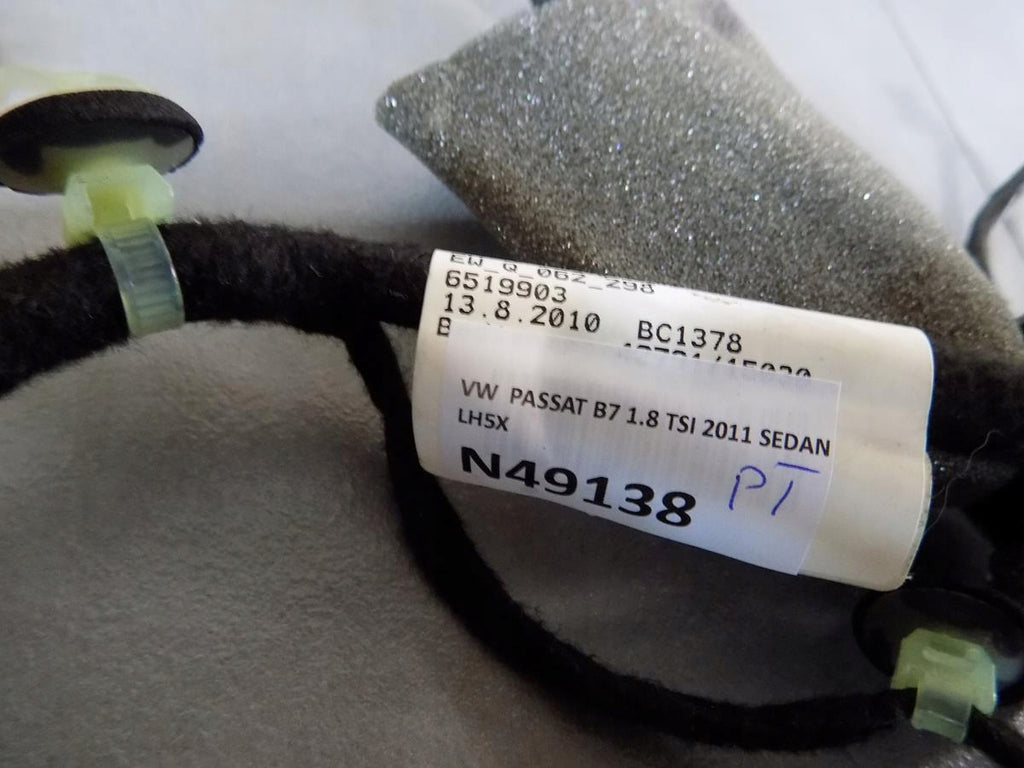 VW PASSAT B7 DOOR HARNESS RIGHT REAR 3AA971694BT