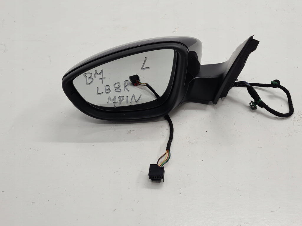 VW PASSAT B7 MIRROR LEFT 7PIN LB8R ENGLISH