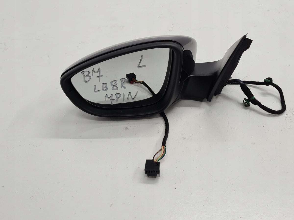 VW PASSAT B7 MIRROR LEFT 7PIN LB8R ENGLISH