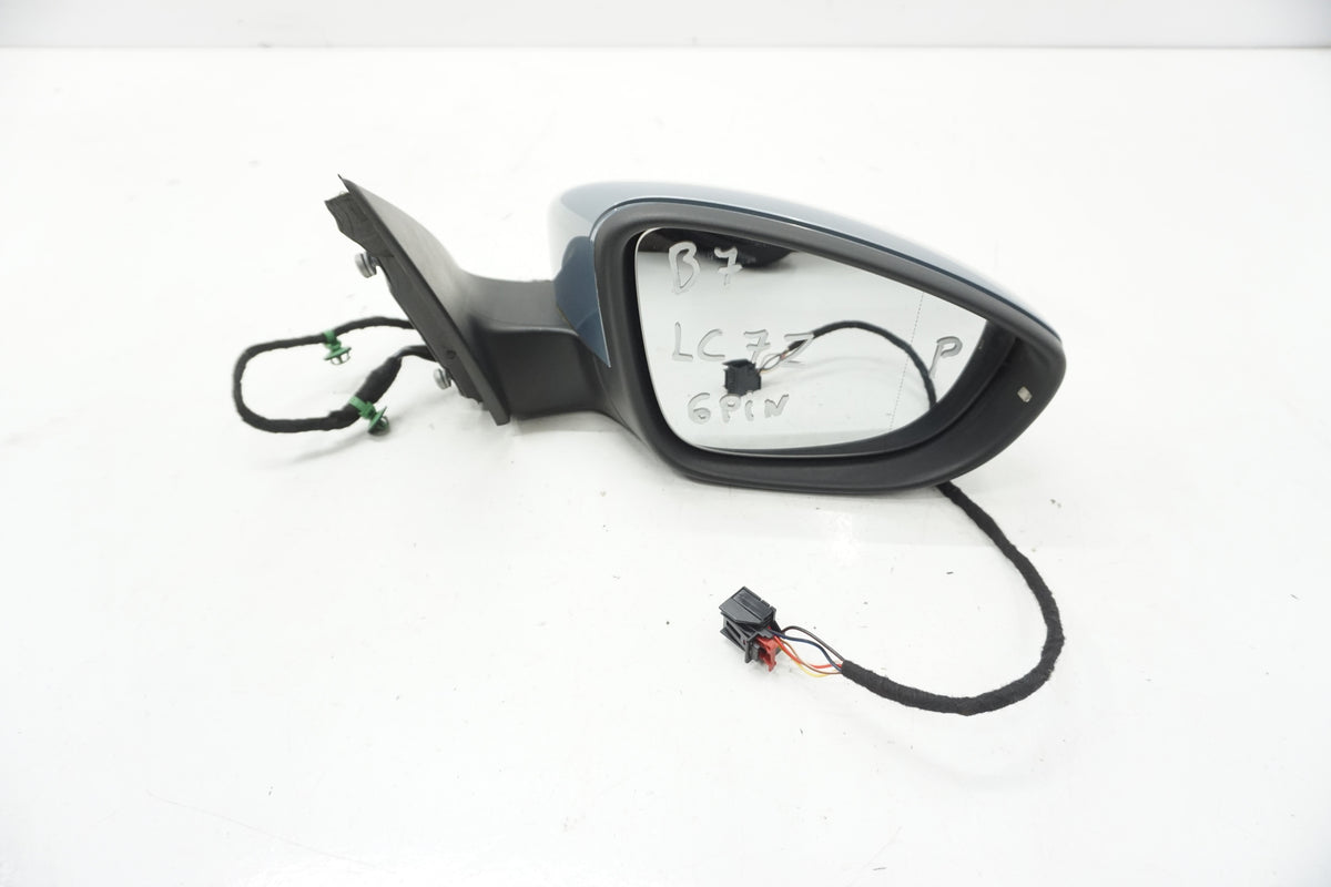 VW PASSAT B7 MIRROR RIGHT 6PIN LC7Z ENGLISH