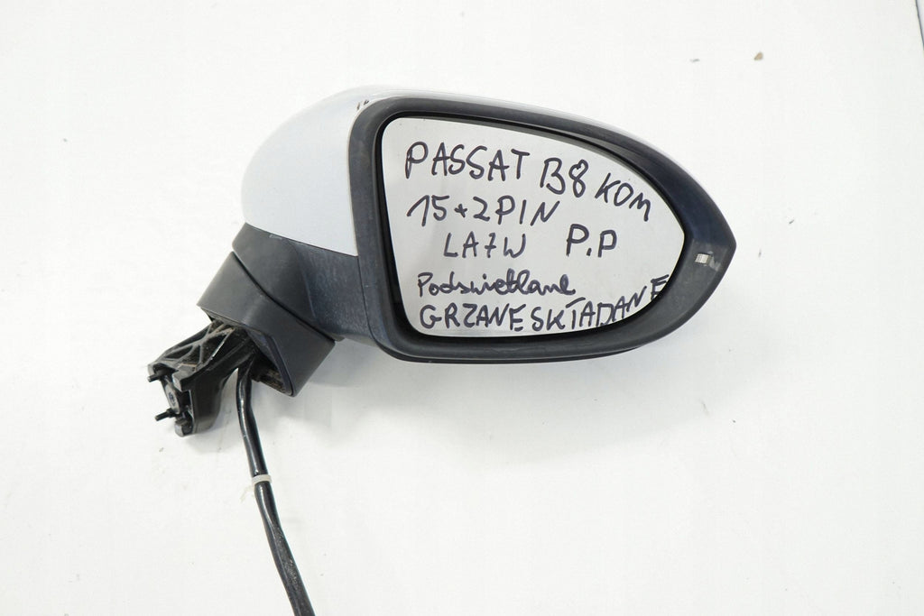 VW PASSAT B8 15R MIRROR RIGHT 15+2PIN 17PIN LA7W ENGLISH