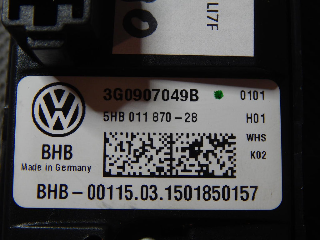 VW PASSAT B8 AIR CONDITIONING PANEL REAR 3G0907049B