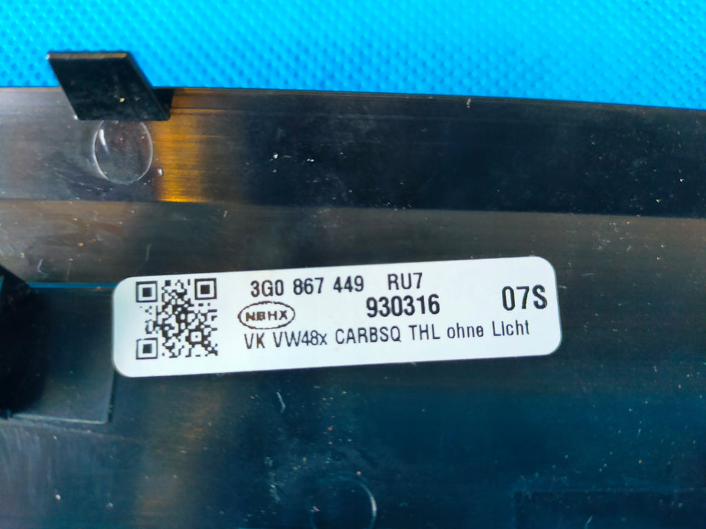 VW PASSAT B8 ALLTRACK 2019R DOOR DECOR LEFT REAR 3G0867449 PAINT CODE RU7