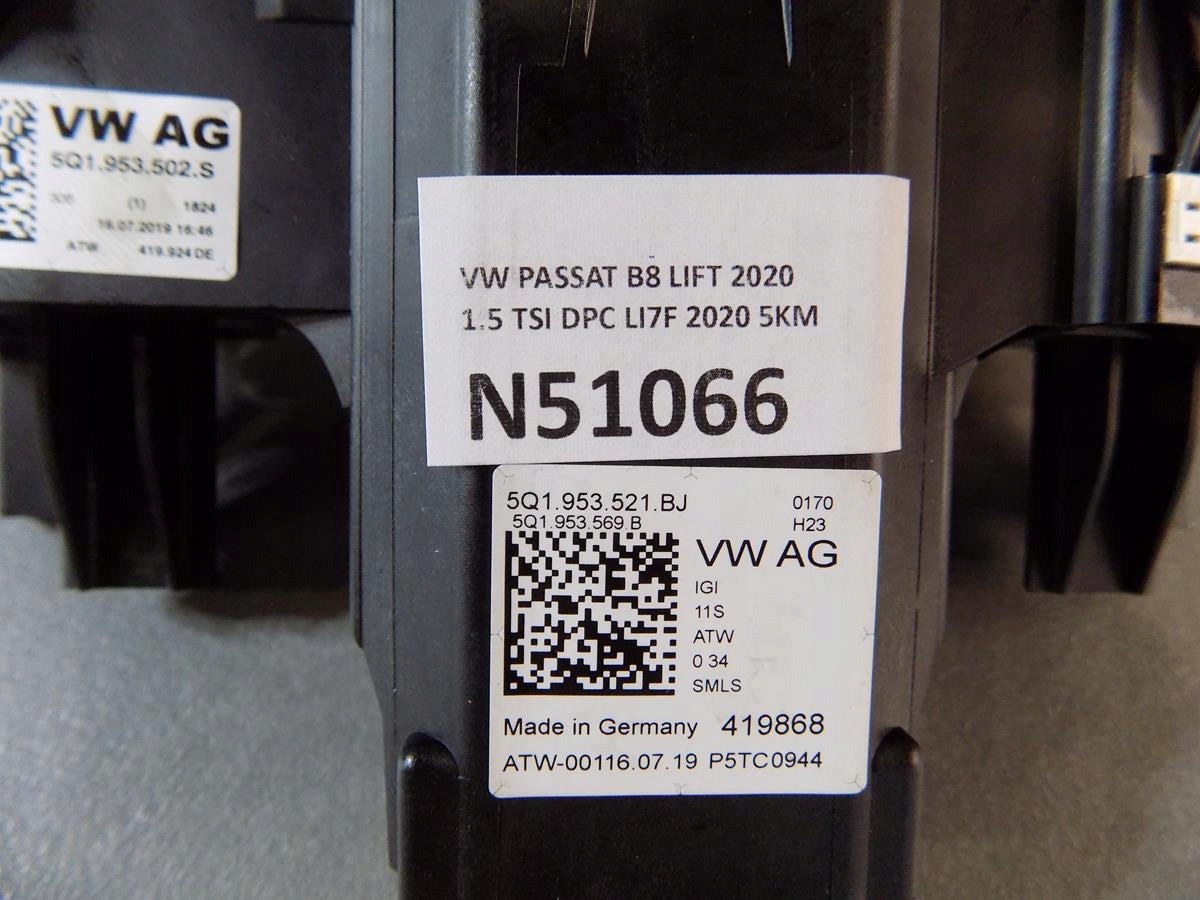 VW PASSAT B8 COMBINED SWITCH 5Q1953521BJ 5Q1953502S