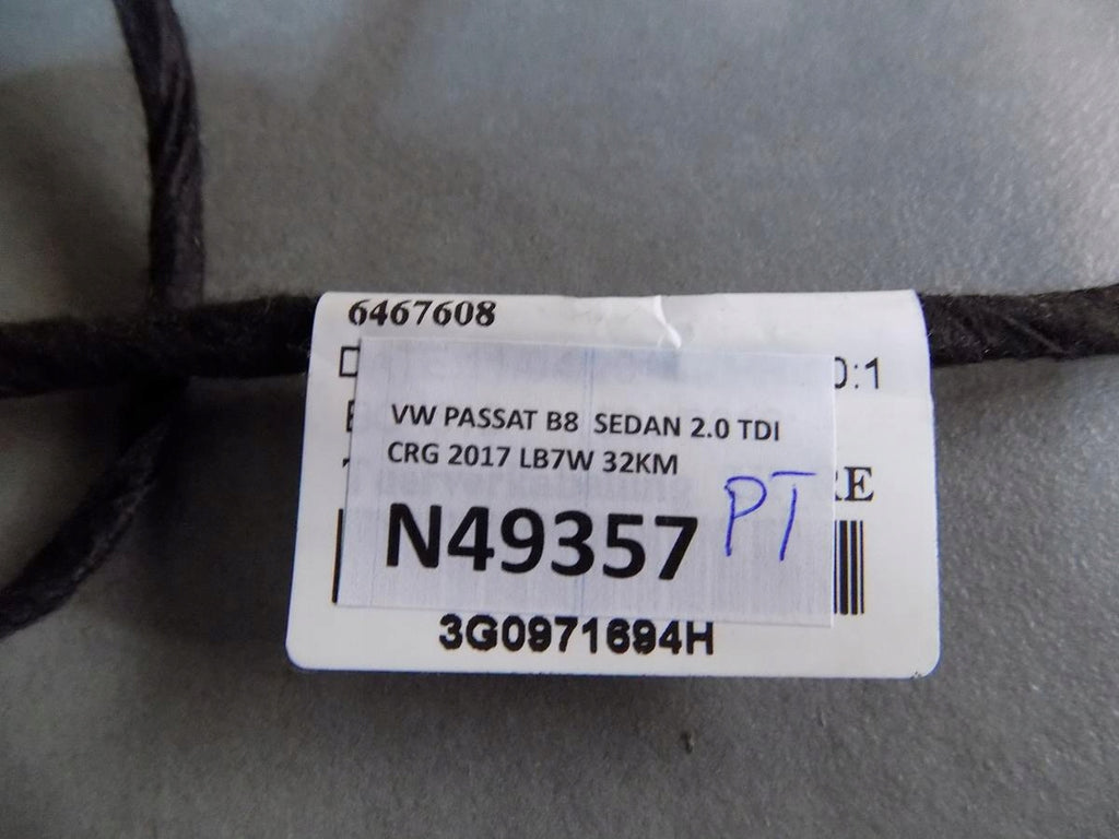 VW PASSAT B8 DOOR HARNESS RIGHT REAR 3G0971694H