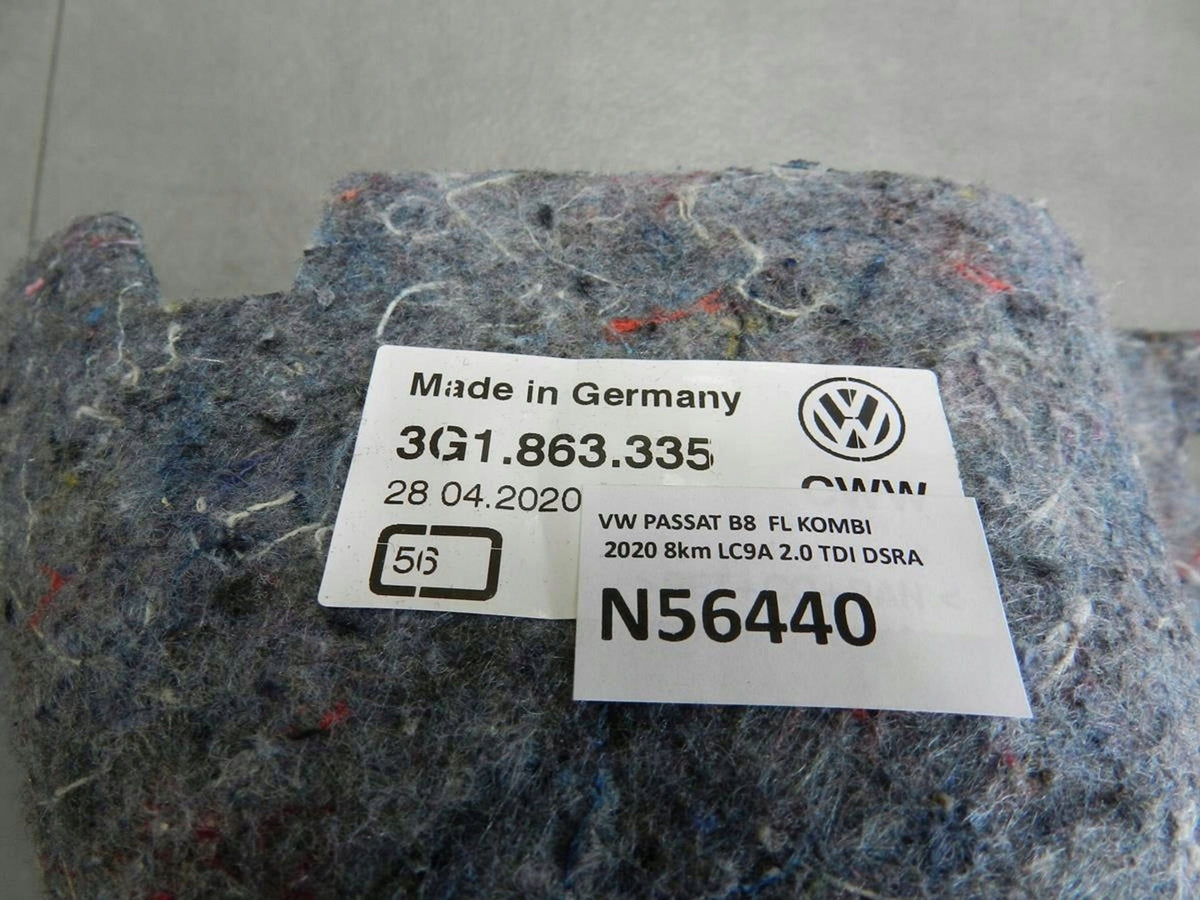 VW PASSAT B8 SOUNDPROOFING 3G1863335