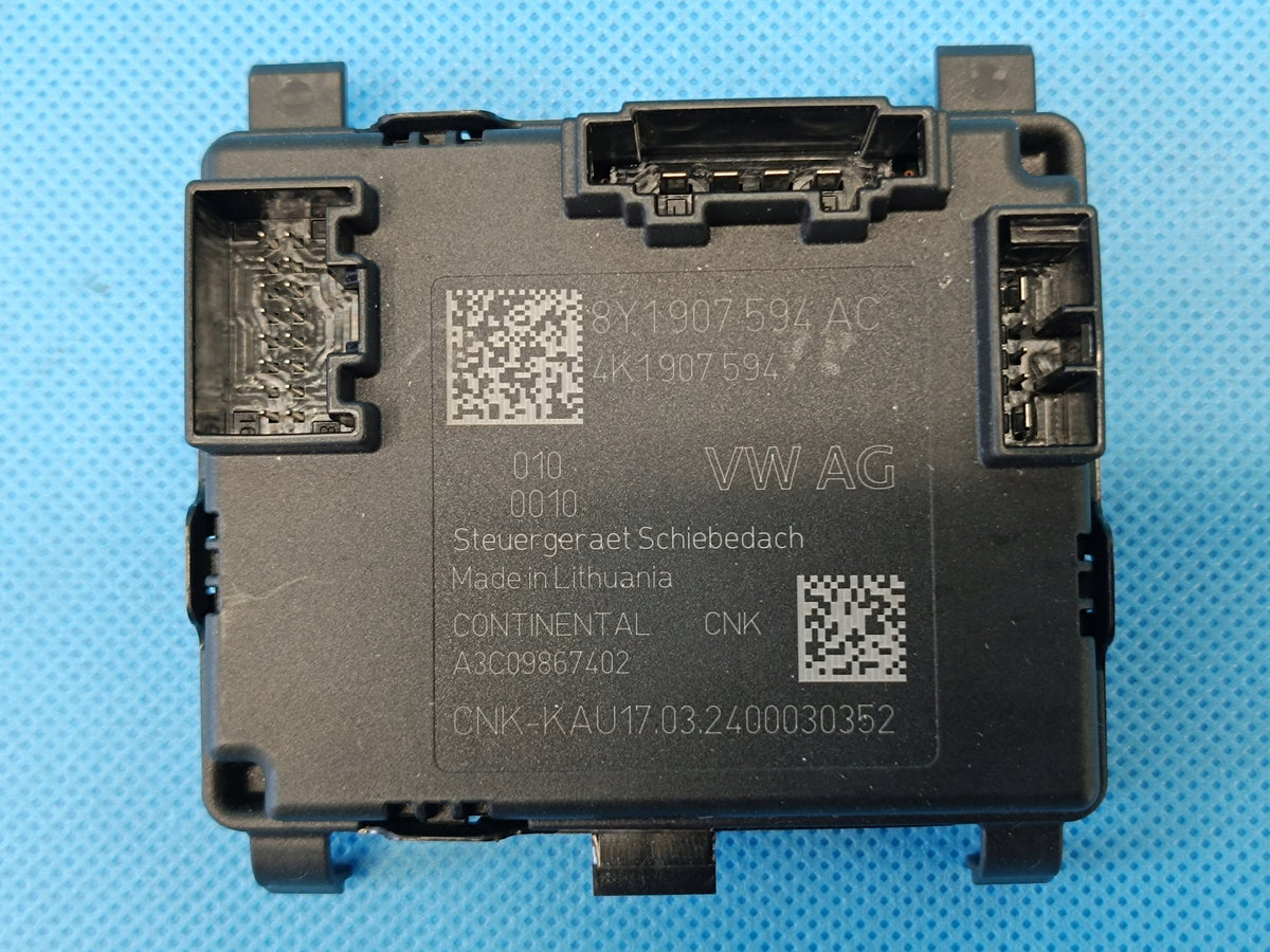 VW PASSAT B9 VARIANT 2.0 TDI 2024 R SUNROOF CONTROLLER MODULE 8Y1907594AC
