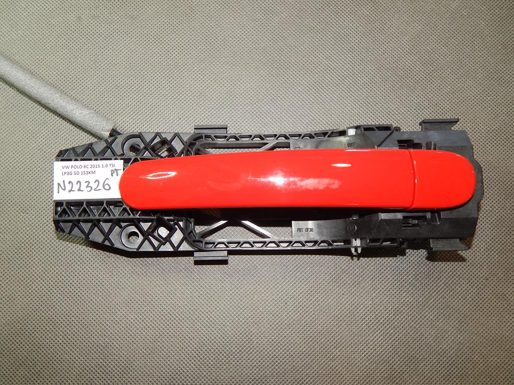 VW POLO 6C EXTERIOR DOOR HANDLE RIGHT REAR LP3G