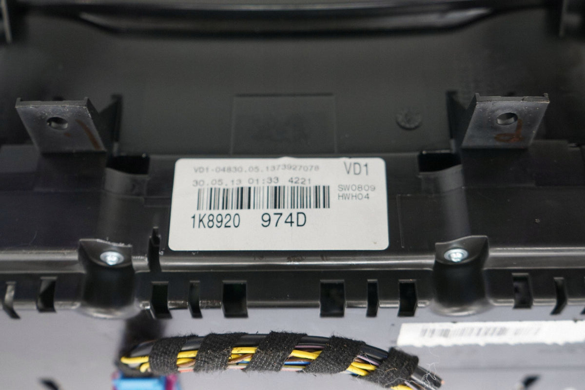 VW SCIROCCO 13R 2.0 TDI COUNTER CLOCKS ANGLIK 1K8920974D