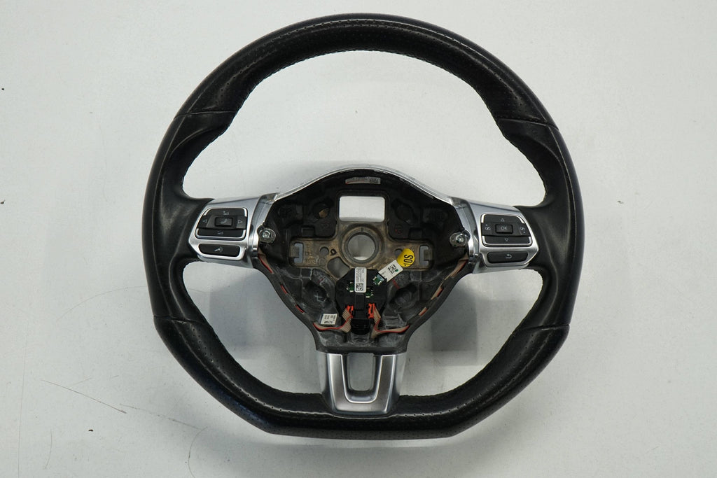 VW SCIROCCO 13R STEERING WHEEL LEATHER BLACK MULTI 5K0998537B 1K8419091T