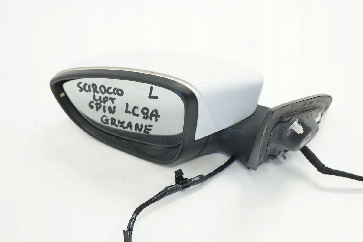 VW SCIROCCO III LIFT 15R MIRROR LEFT 6PIN ENGLISH LC9A