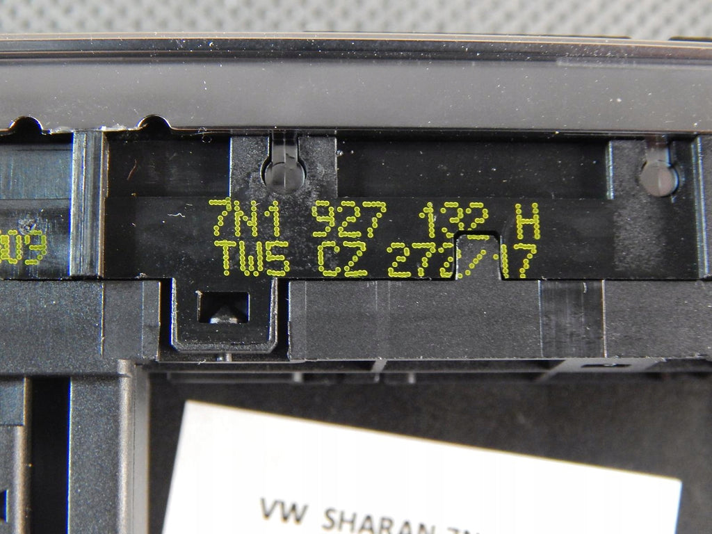 VW SHARAN BUTTONS PANEL SWITCHES 7N1927132H