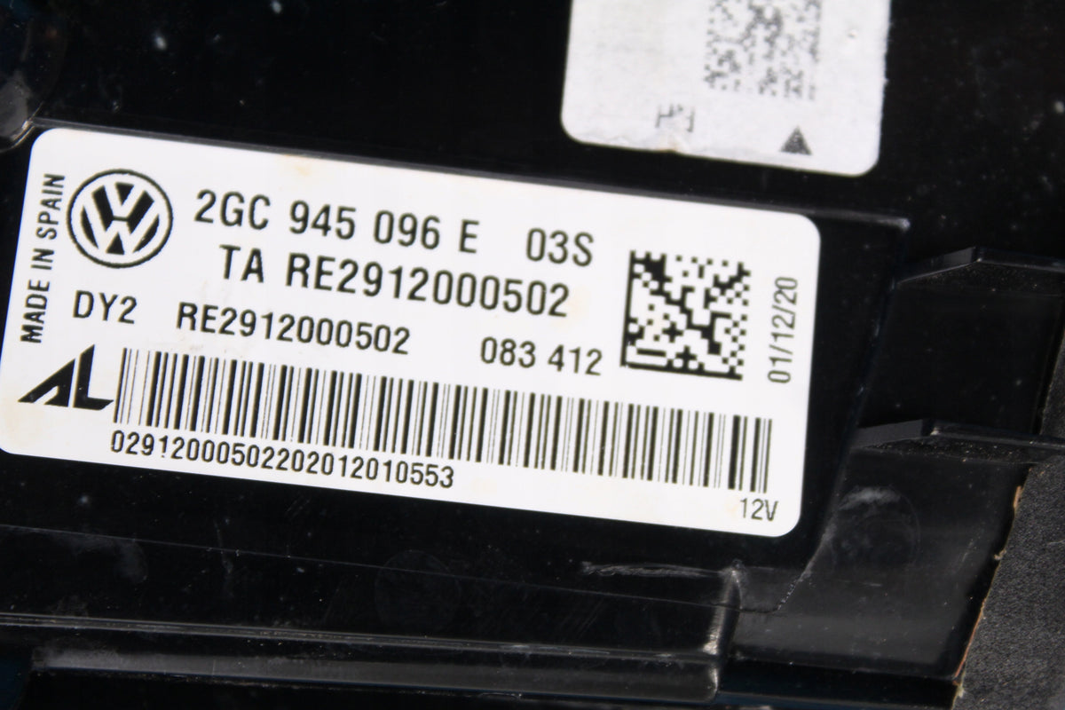 VW T-ROC CONVERTIBLE LAMP REAR RIGHT AFTER FLOODING 2GC945096E 2021R