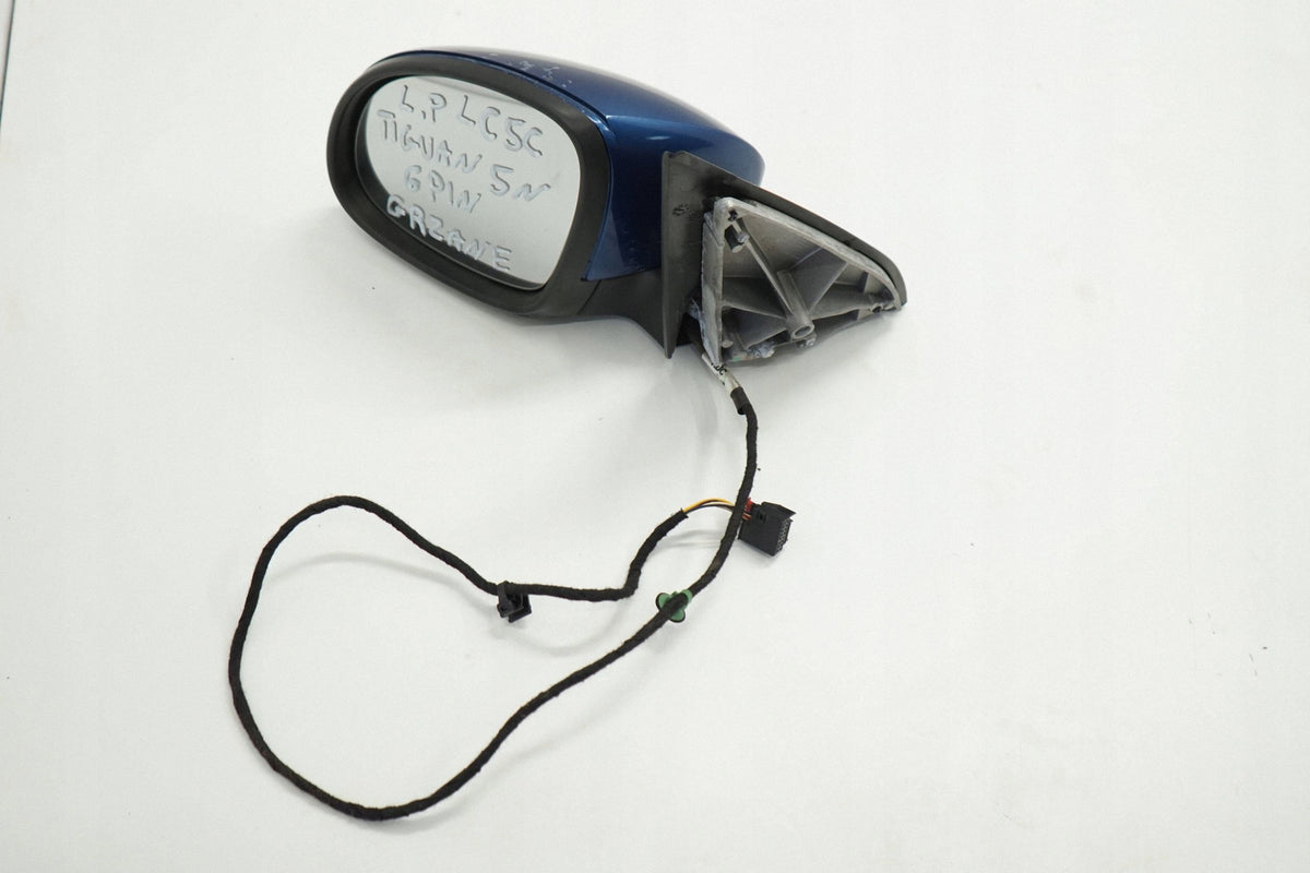 VW TIGUAN 5N 08R MIRROR LEFT 6PIN LC5C ENGLISH