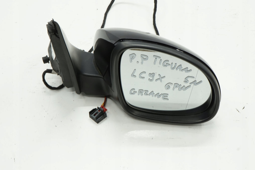 VW TIGUAN 5N 08R MIRROR RIGHT 6PIN LC9X ANGLIK UK