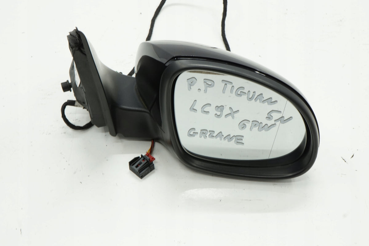 VW TIGUAN 5N 08R MIRROR RIGHT 6PIN LC9X ANGLIK UK