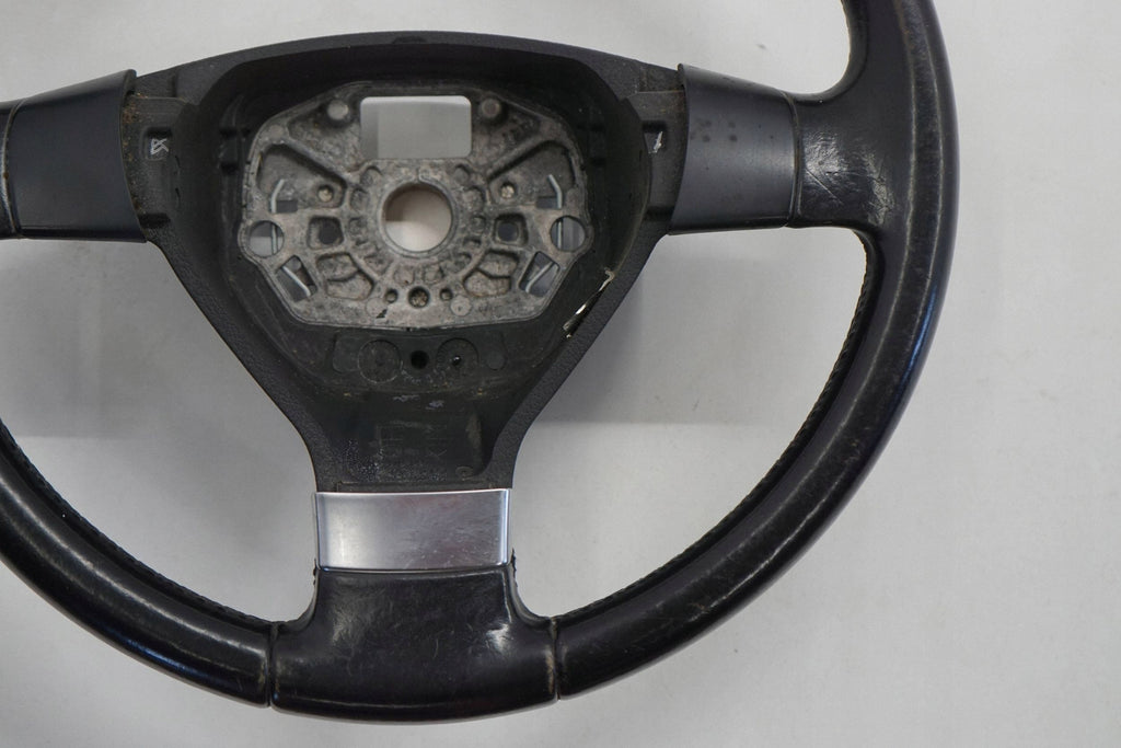 VW TIGUAN 5N 08R STEERING WHEEL LEATHER BLACK 1T0419091AB