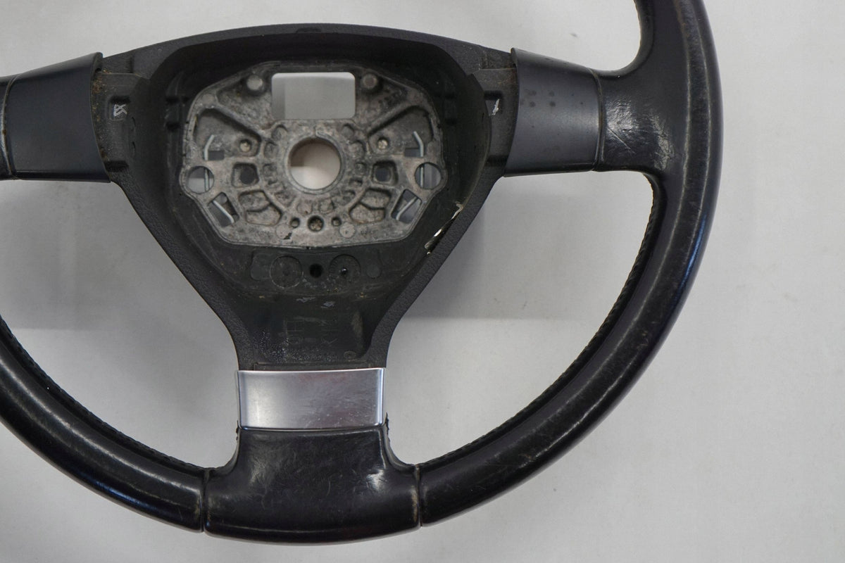 VW TIGUAN 5N 08R STEERING WHEEL LEATHER BLACK 1T0419091AB