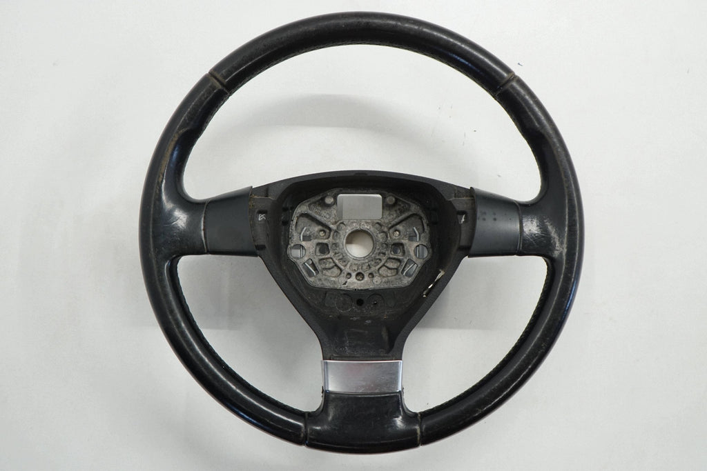 VW TIGUAN 5N 08R STEERING WHEEL LEATHER BLACK 1T0419091AB