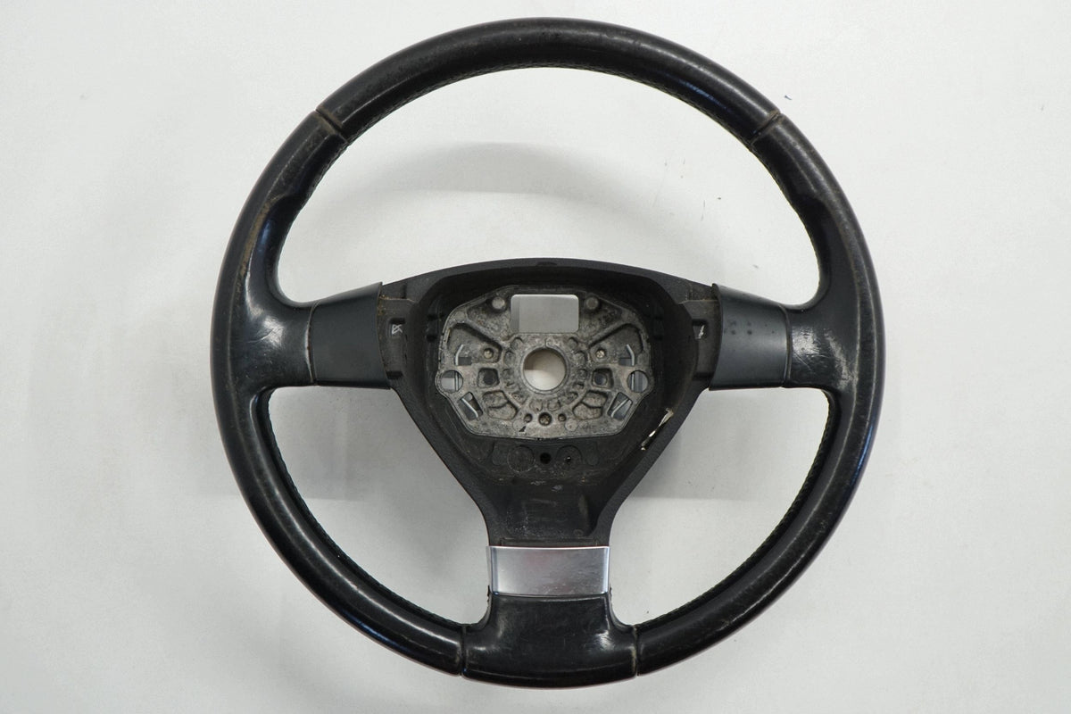 VW TIGUAN 5N 08R STEERING WHEEL LEATHER BLACK 1T0419091AB