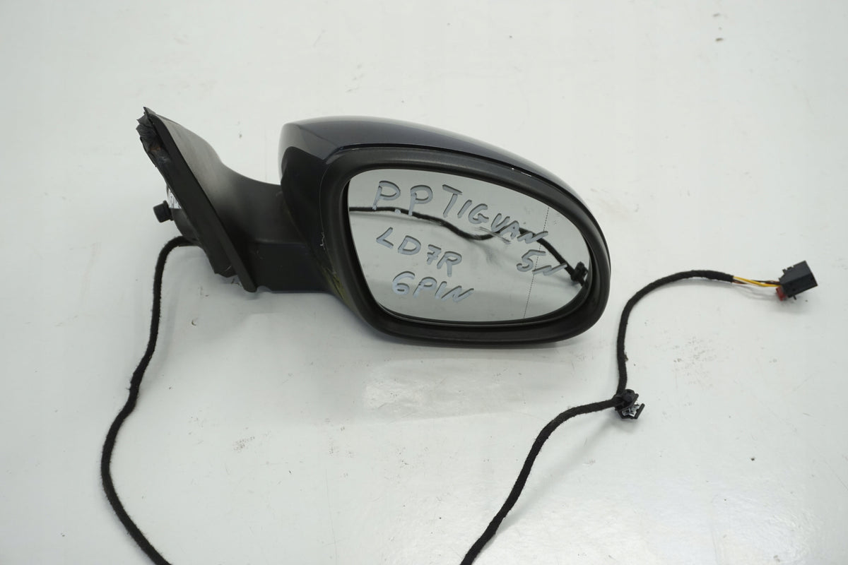 VW TIGUAN 5N 10R RIGHT MIRROR 6PIN LD7R ENGLISH