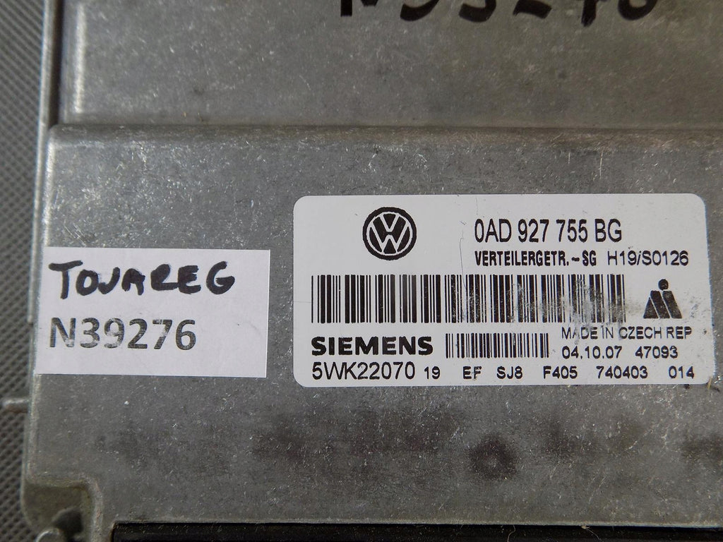 VW TOUAREG 7L BOX DRIVER 5WK22070 0AD927755BG