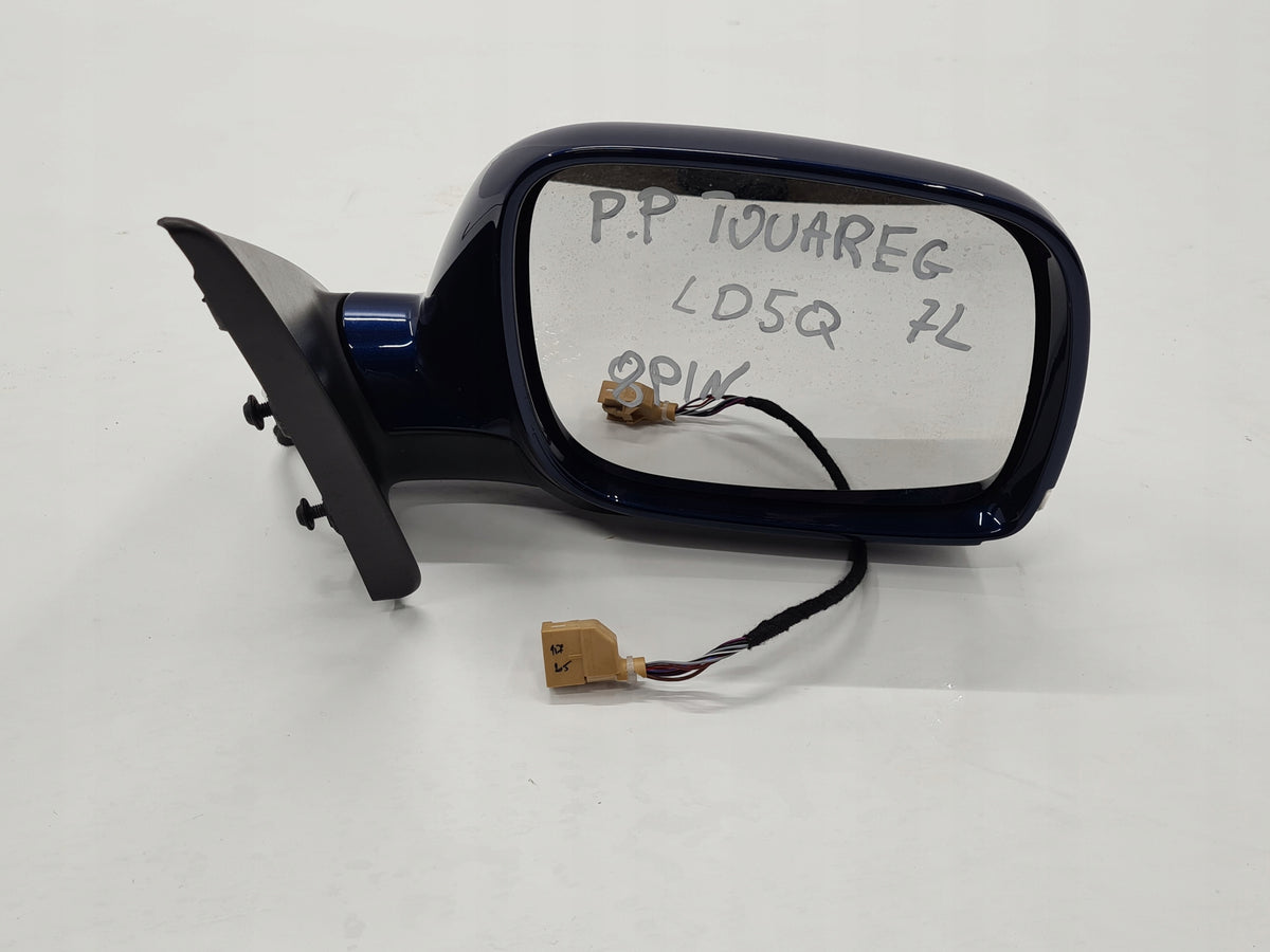 VW TOUAREG 7L MIRROR RIGHT 8PIN LD5Q ENGLISH