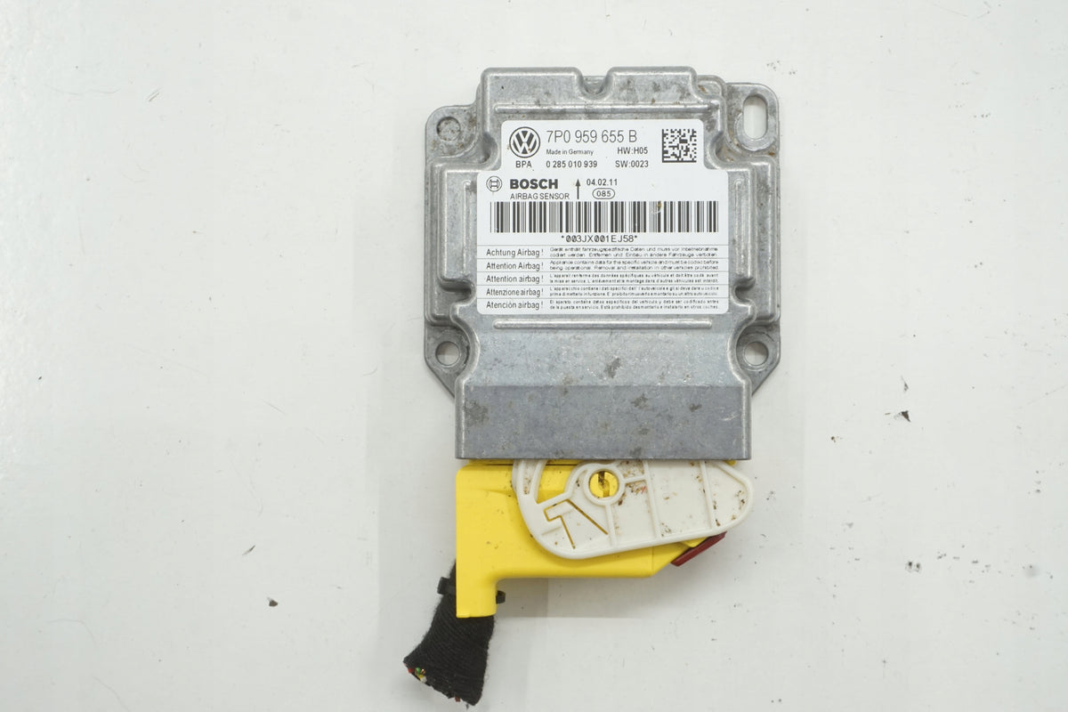VW TOUAREG 7P 11R SENSOR MODULE AIRBAG 7P0959655B