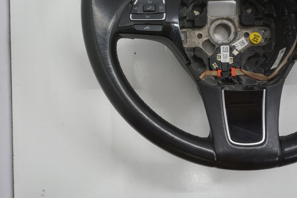 VW TOUAREG 7P 11R STEERING WHEEL LEATHER MULTIFUNCTION 7P6419091 NGB