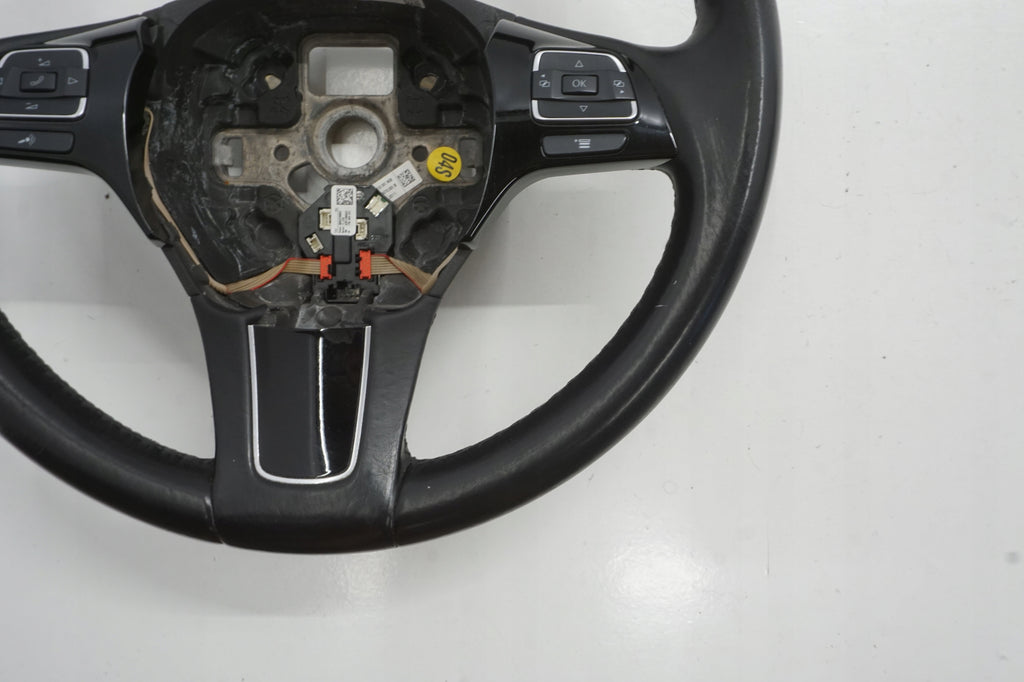 VW TOUAREG 7P 11R STEERING WHEEL LEATHER MULTIFUNCTION 7P6419091 NGB