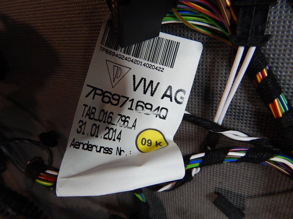 VW TOUAREG 7P DOOR HARNESS LEFT REAR 7P6971694Q