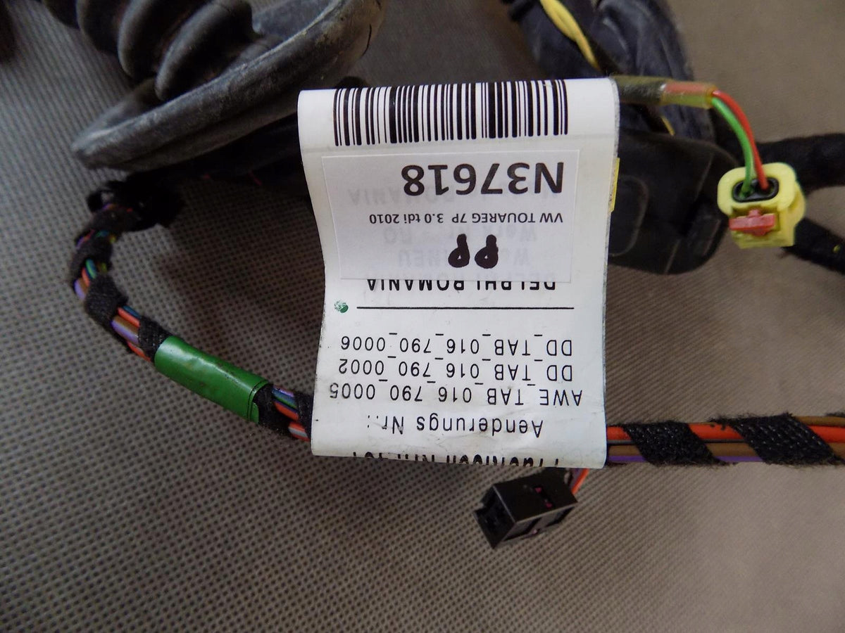 VW TOUAREG 7P DOOR HARNESS RIGHT FRONT 7P6971162CG