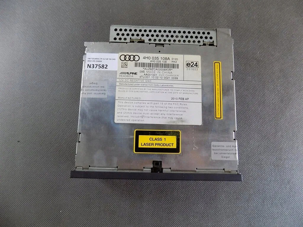 VW TOUAREG 7P DVD CHANGER 4H0035108A