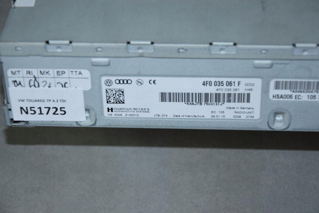 VW TOUAREG 7P RADIO TUNER 4F0035061F