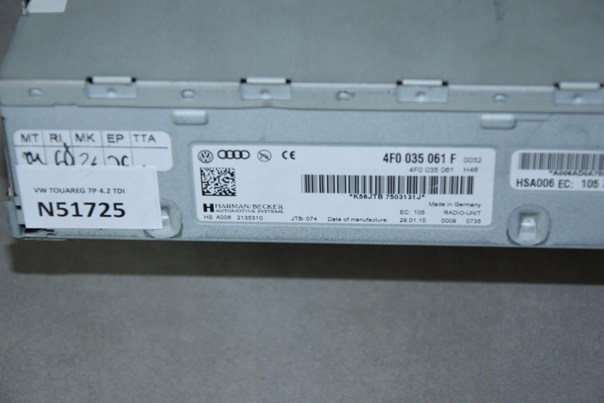 VW TOUAREG 7P RADIO TUNER 4F0035061F