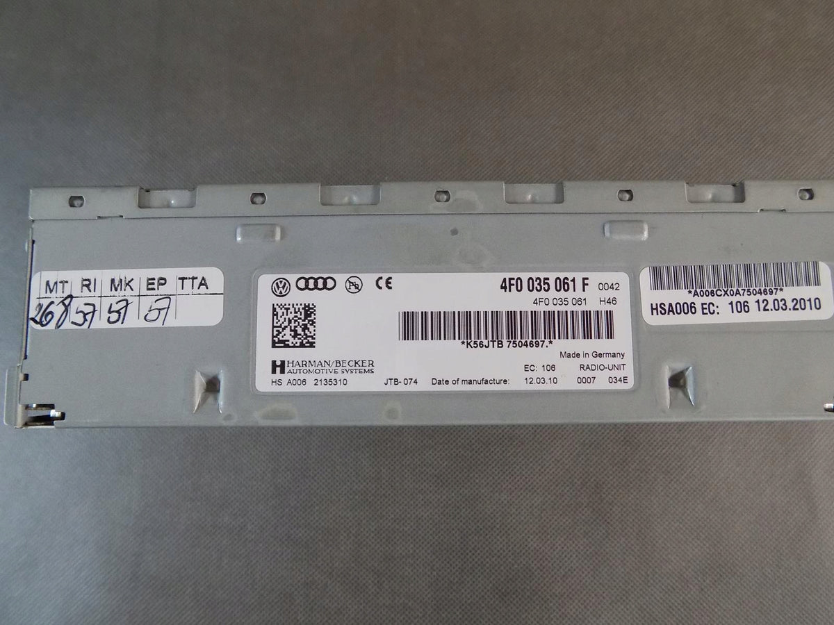 VW TOUAREG 7P RADIO TUNER 4F0035061F