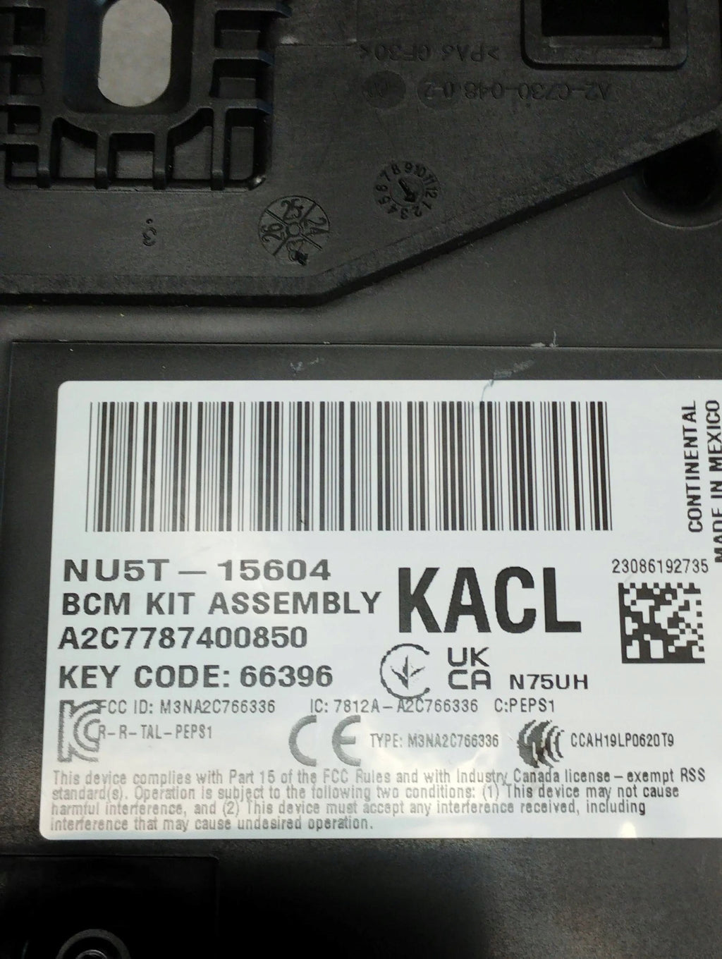 Volkswagen Amarok II 2023 MODULE BCM NU5T15604KACL