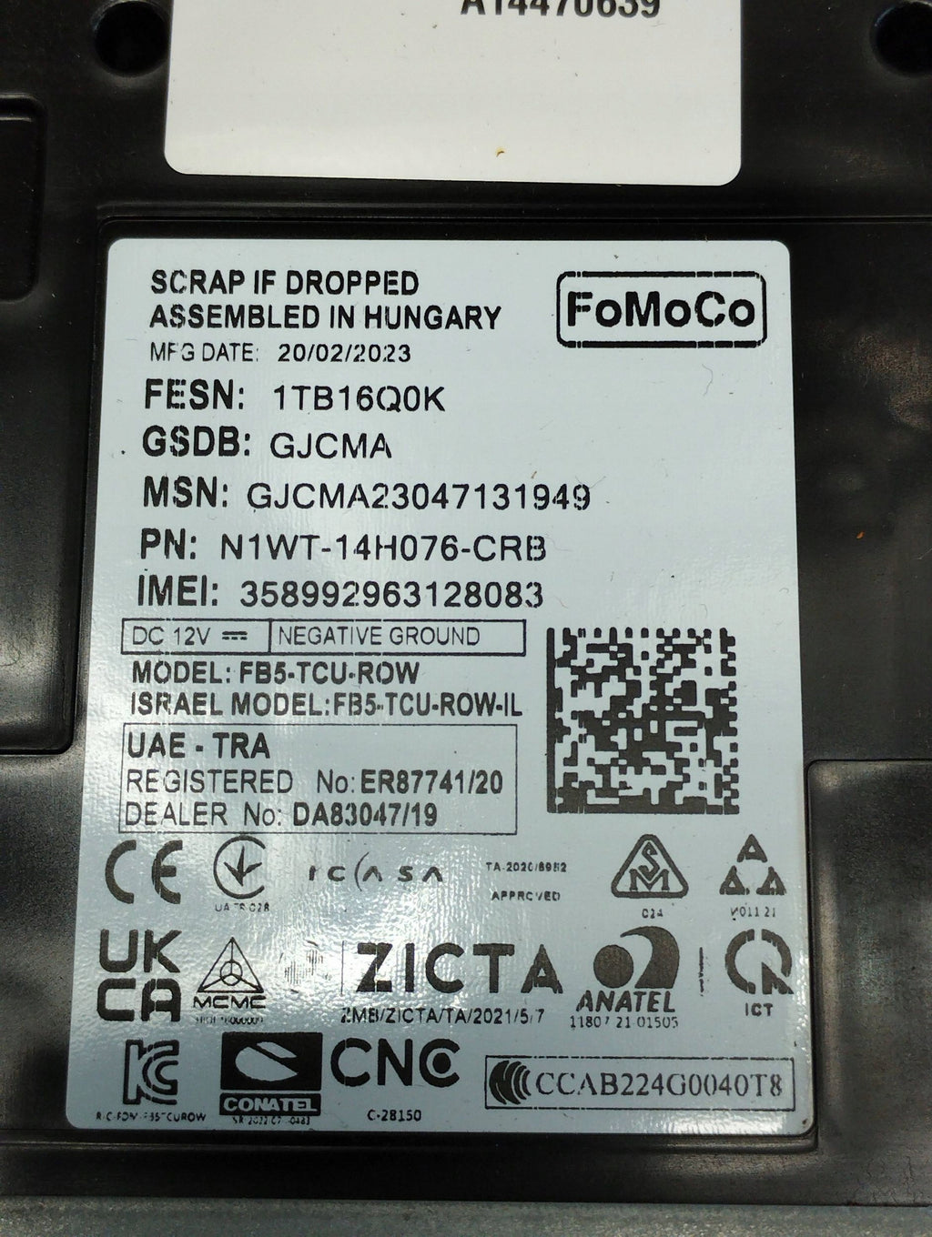 Volkswagen Amarok II MODULE DRIVER N1WT14H076CRB