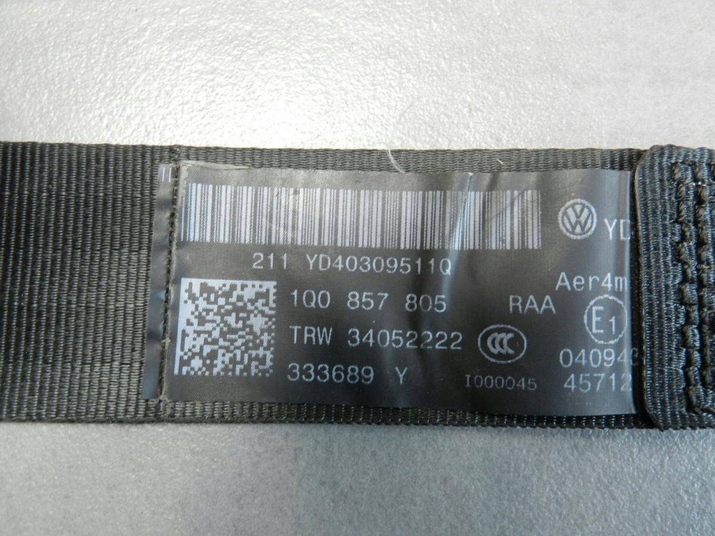 Volkswagen Eos Rear seat belt LEFT 1Q0857805 N57913