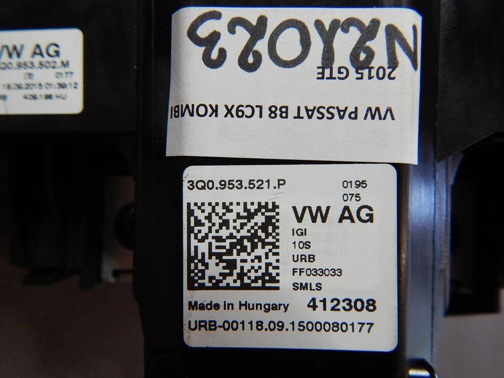 Volkswagen PASSAT B8 Combined Switch 3Q0953521P