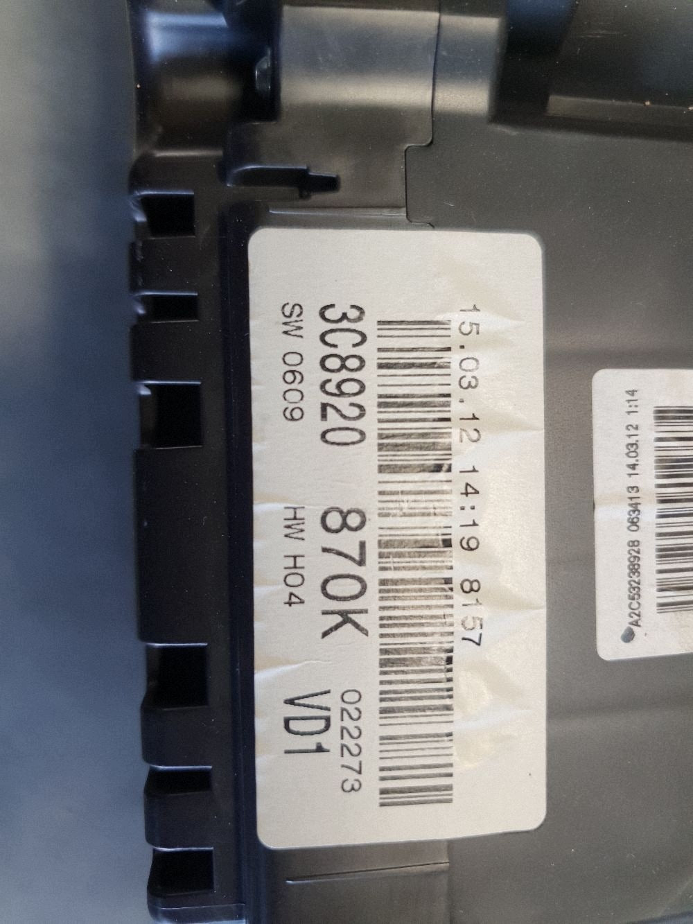 Volkswagen PASSAT CC Counter clocks 3C8920870K