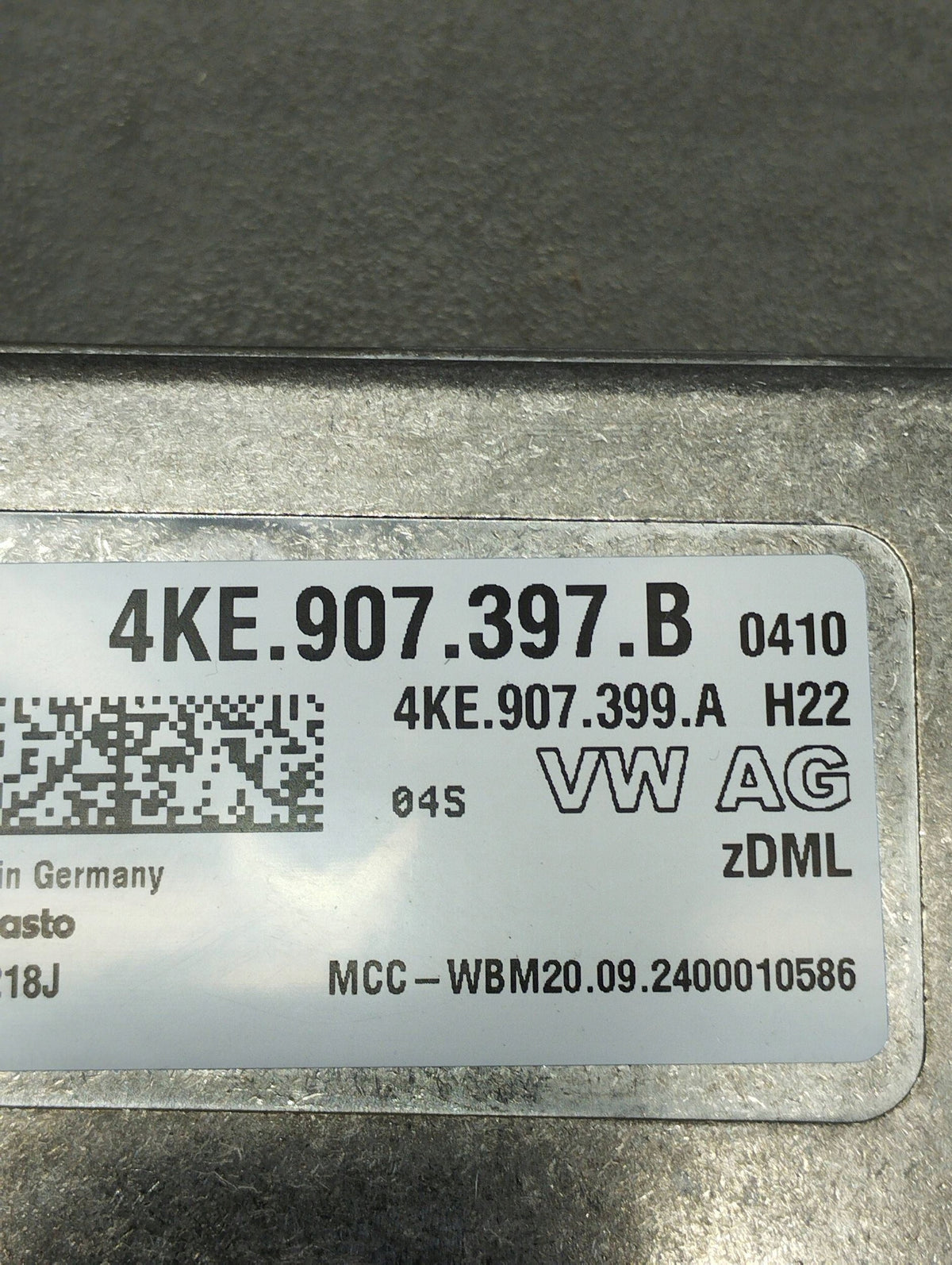 Volkswagen Tiguan III CONTROL MODULE 4KE907397B